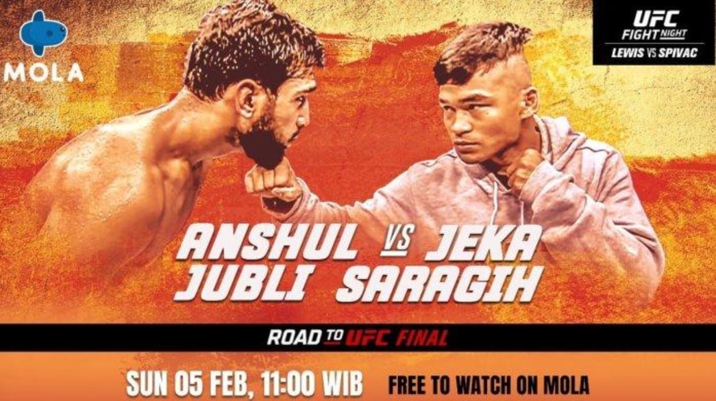 Jadwal UFC Jeka Saragih Vs Anshul Jubli Link Nonton Final UFC