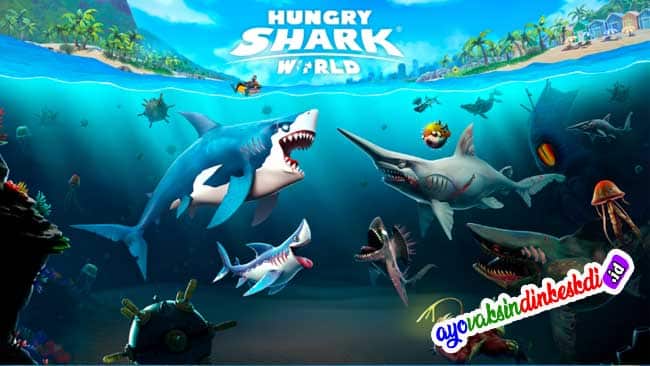 Download Hungry Shark World Mod Apk Unlimited Money Terbaru