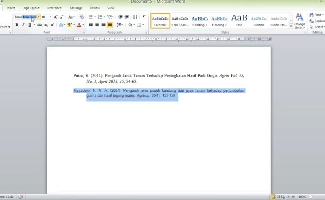 Cara Menulis Daftar Pustaka Dari Jurnal Di Word Yang Benar!